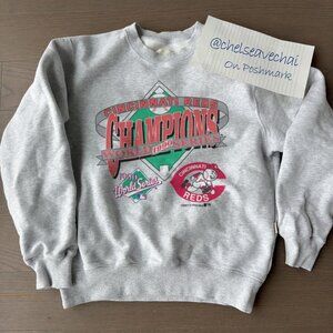 Vintage Cincinnati Reds Baseball Style Sweatshirt, MLB 1990 World Series Shirt